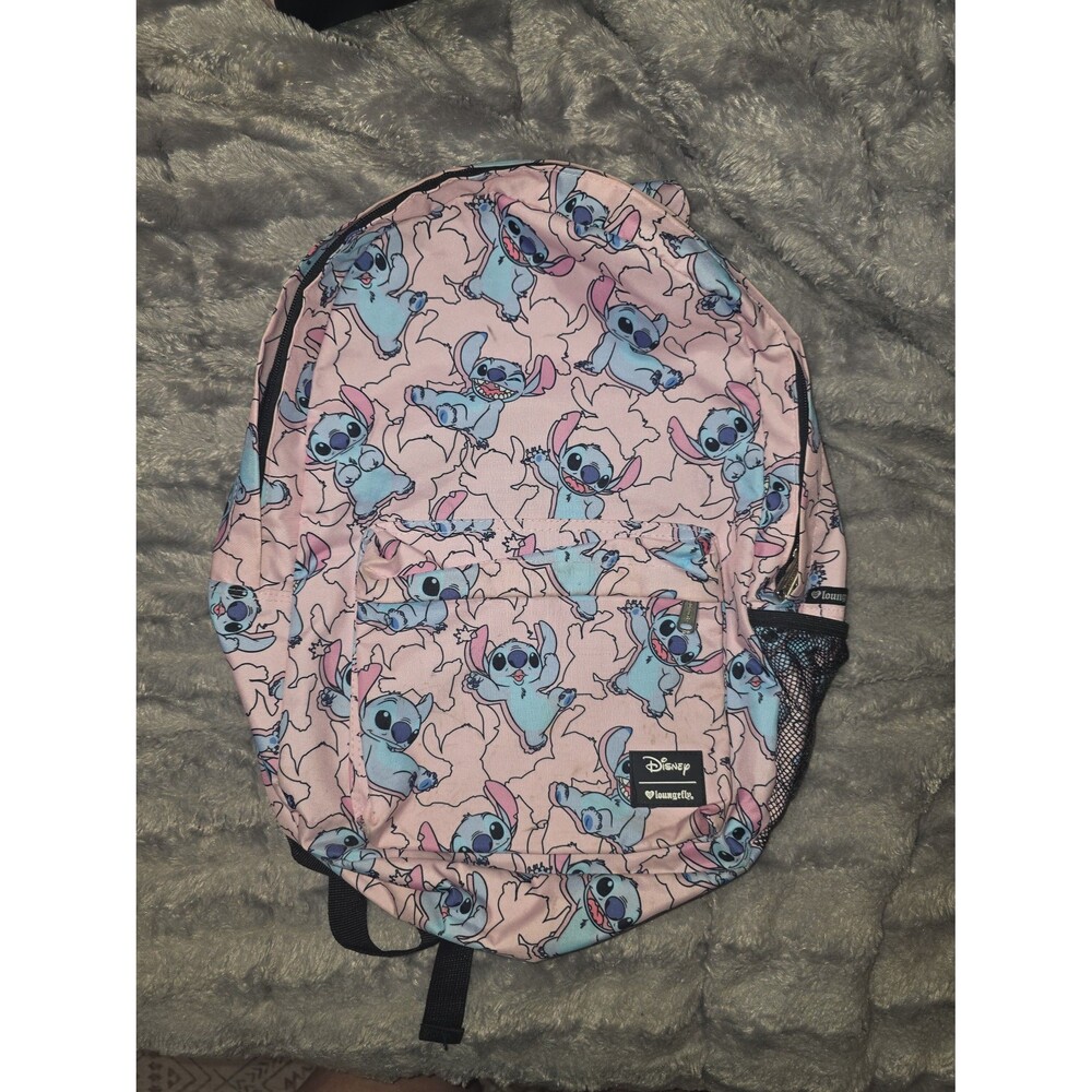 Loungefly Disney Lilo & stitch full size pink backpack bookbag purse bag tote!